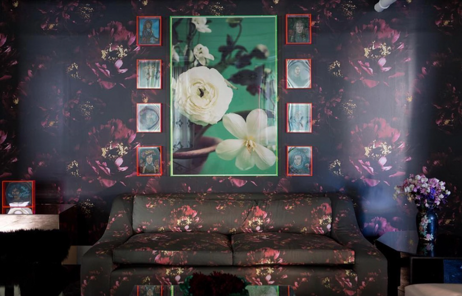 AWB Centerfold Mural Wallpaper Insitu Living Room