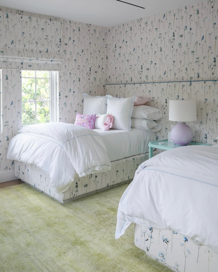 AWB Georgina Wallpaper Insitu Bedroom