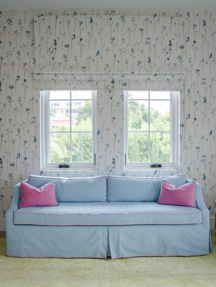 AWB Georgina Wallpaper Insitu Bedroom