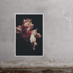 40x60" Moving Day art print by Ashley Woodson Bailey, a tulip her husband grew in Georgia, photographed days before their move to Florida.