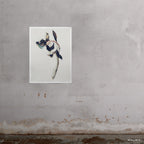 30x40" Richmond art print by Ashley Woodson Bailey, a peony past its peak, petals gone, still striking, named for a favorite Jacksonville street.