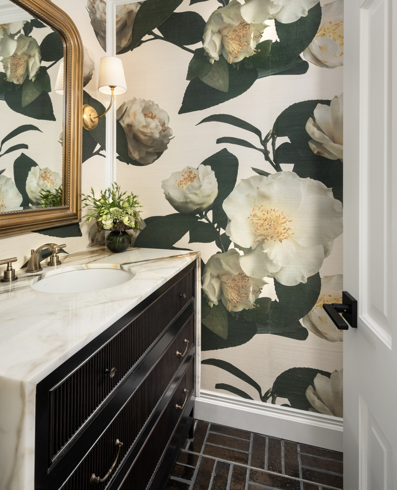 AWB Sophia Wallpaper Insitu Powder Room